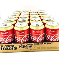 Los mejores  - Coca Cola vanilla Refresco con gas- Sabor Vainilla - (Paquete de 24)